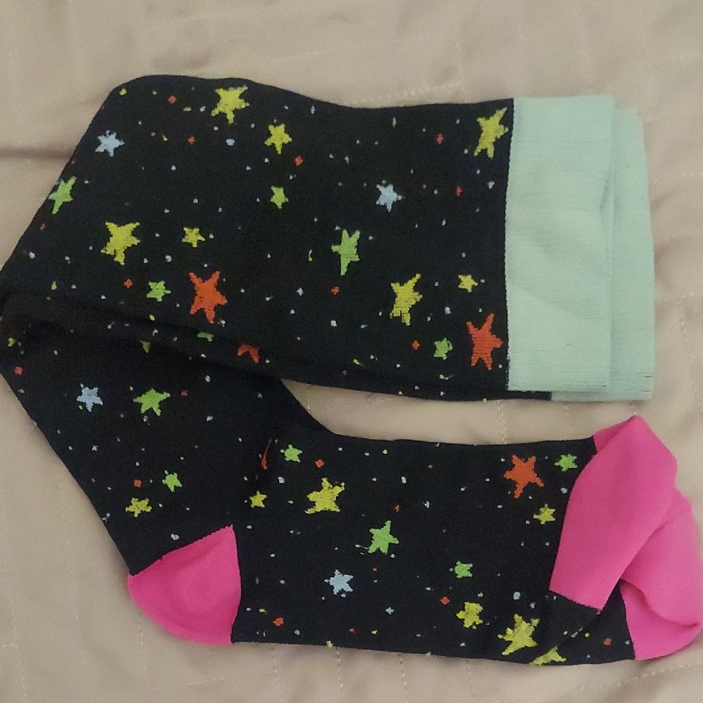 Vibrant Multicolor Compression Knee-High Socks Set - Picture 2 of 6